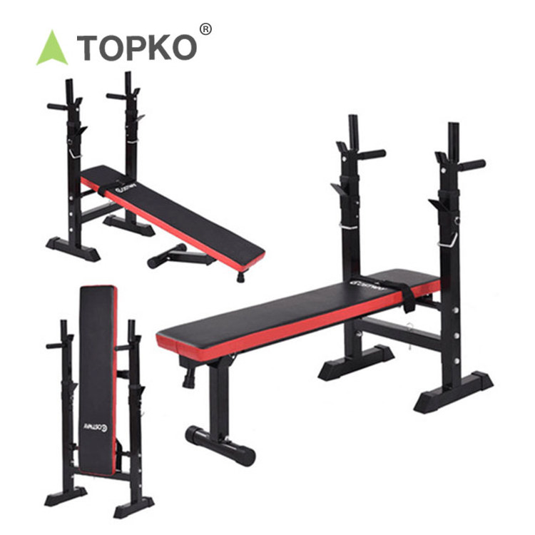 TOPKO wholesale home training fitness gym workout weight lifting workout adjustable squat dumbbell bench rack with bench press