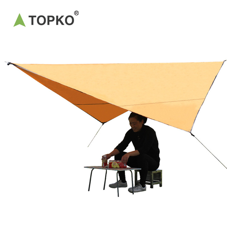 TOPKO Hot Selling OEM Portable Sunscreen Floor Mat Waterproof awning fabric Canopy Awning tent