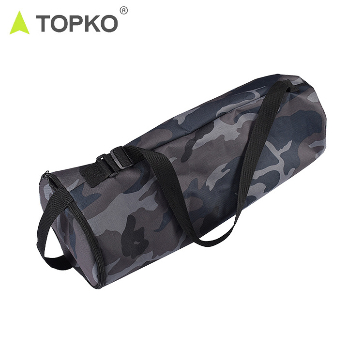 TOPKO Brand new eco friendly cork waterproof canvas material carry yoga mat bag