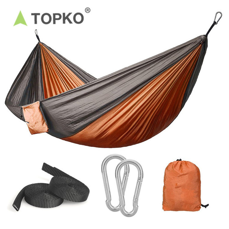 TOPKO premium swing hammock Nylon Parachute hammock set