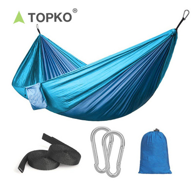 TOPKO premium swing hammock Nylon Parachute hammock set