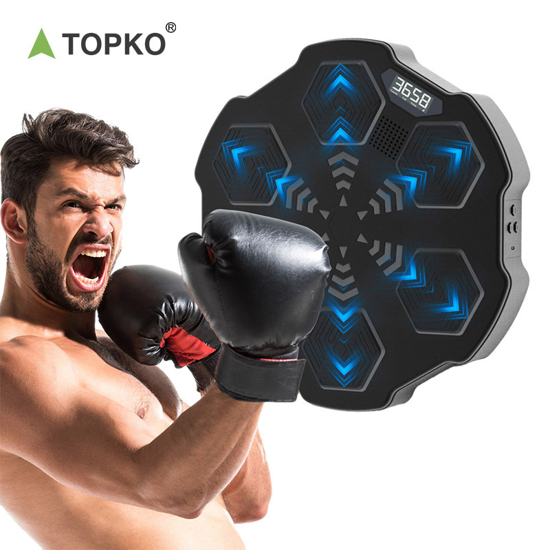 TOPKO Intelligent Music Boxing Machine with LED Wall Target Light Training Equipment for Boxing Gym