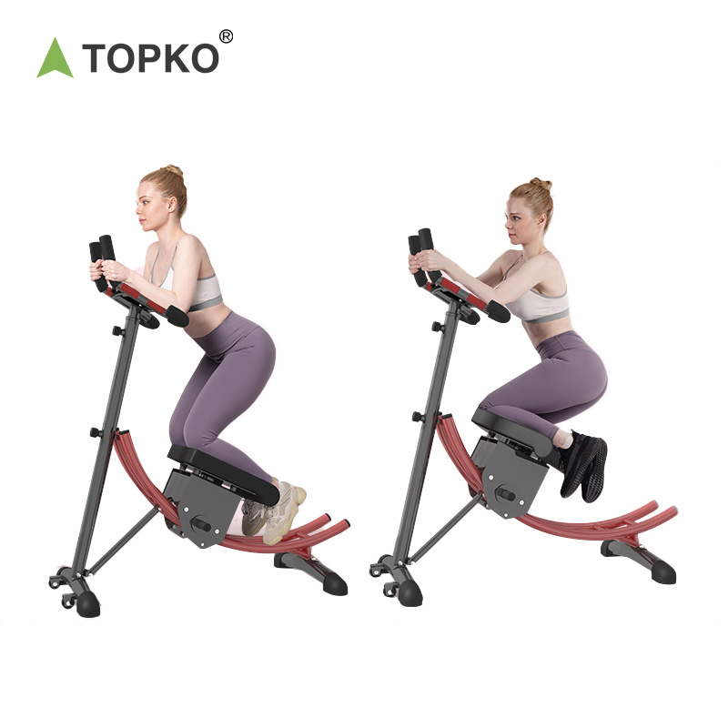 TOPKO Wholesale 6 in 1 AB wheel roller kit Multifunctional Machine GYM Exercise Adjustable Ab Coaster Waist