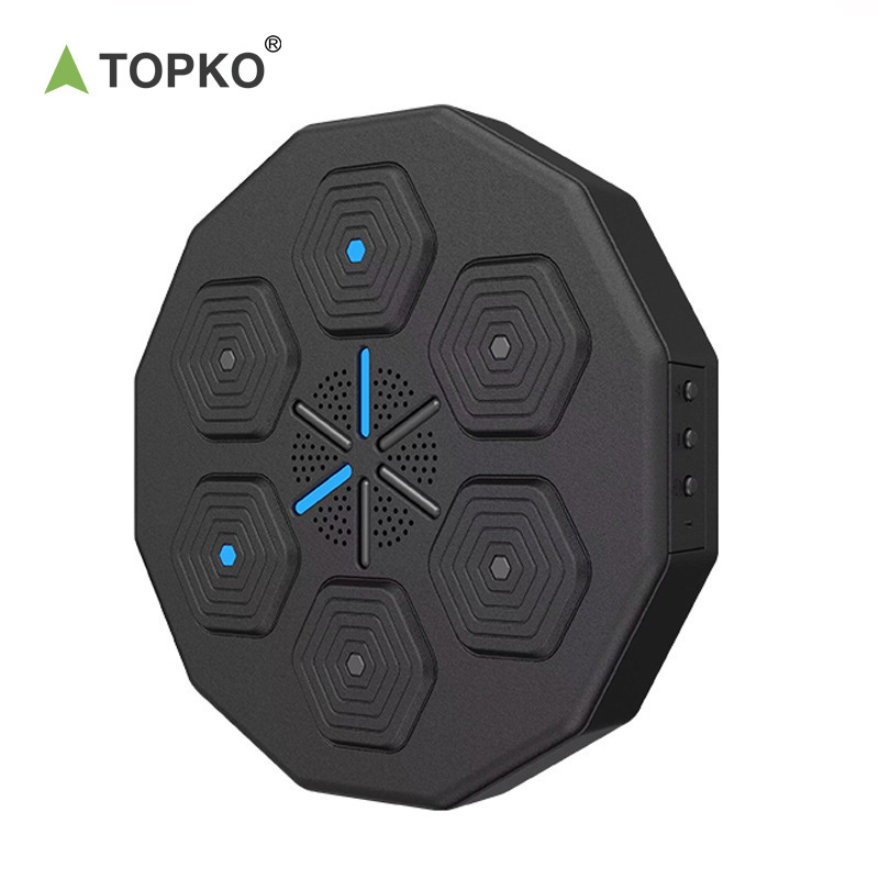 TOPKO Home Fitness Music Boxing Target for Adults Sports Stress Relief Lighted Smart Music Boxing Training Machine