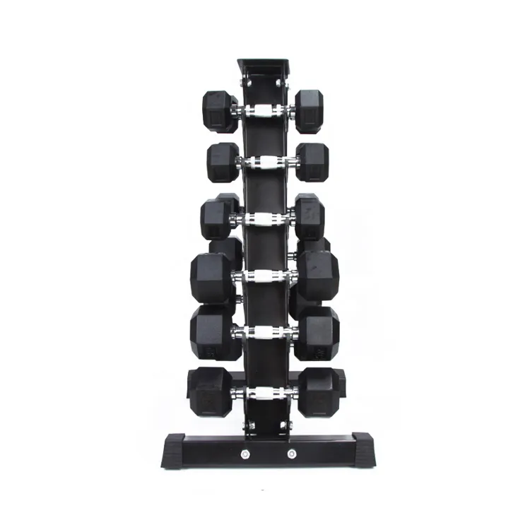 TOPKO Commercial Gym Equipment 6 Pair A Frame Dumbells Dumbbell rack