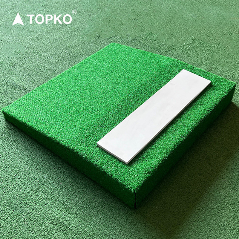 TOPKO High Quality Indoor & Outdoor Portable Baseball Pitching Mound for Baseball Pitcher Wood Baseball Mound