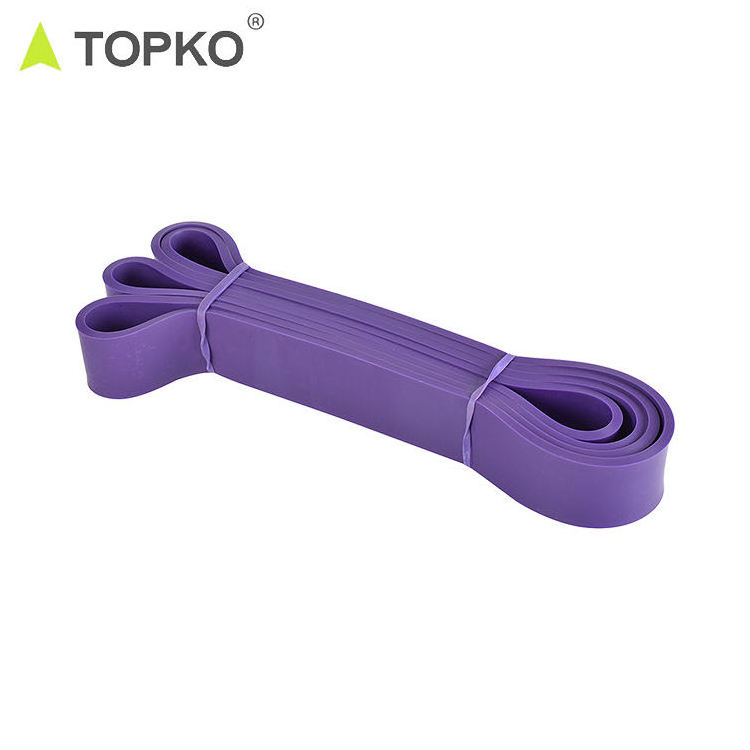 TOPKO Hot Selling Private Label Band Low Price Fitness Hip Circle 2080mm Resistance Power Bands Set