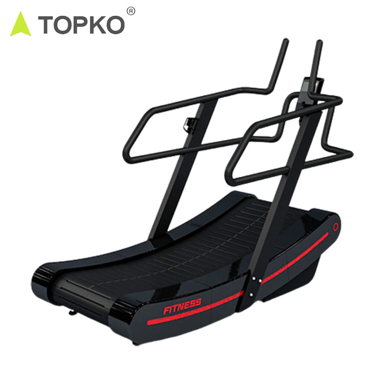 TOPKO gym equipment non-powered mechanical running machine motorized treadmill curved treadmill folding treadmill