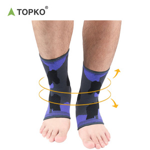 TOPKO Ankle Compression Sleeve Comfortable Breathable Ankle Support Brace Non Slip Beam Mouth Ankle Wrap Foot Socks