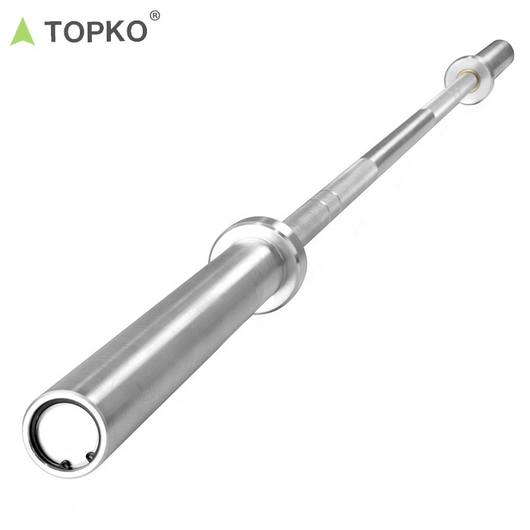 TOPKO cheap fitness gym equipment 20kg 50kg adjustable steel  weightlifting barbell bar set for sale