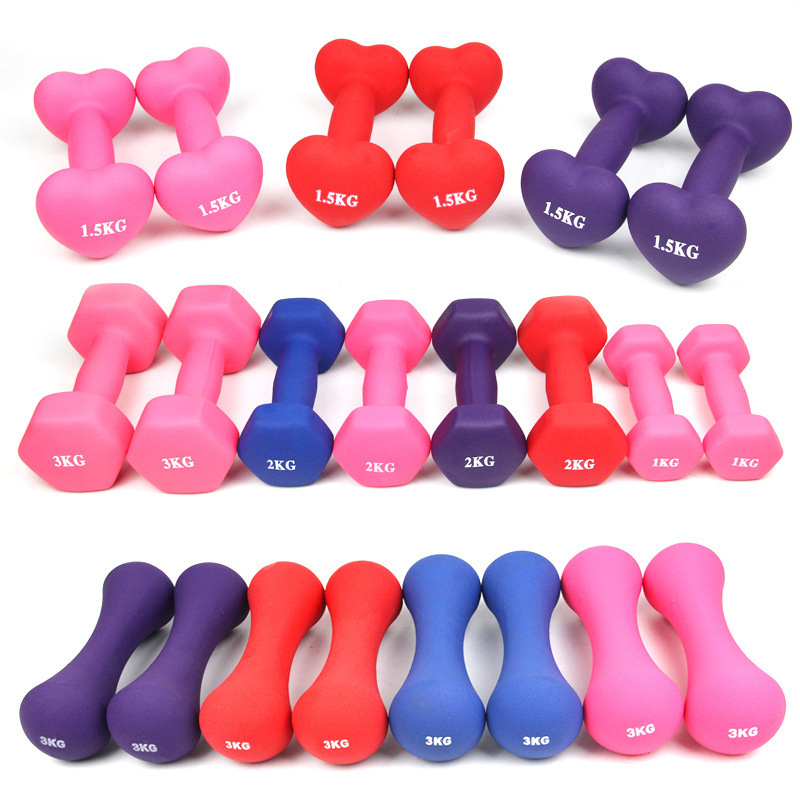 TOPKO gym fitness adjustable hex neoprene coated dumbbells set with rack