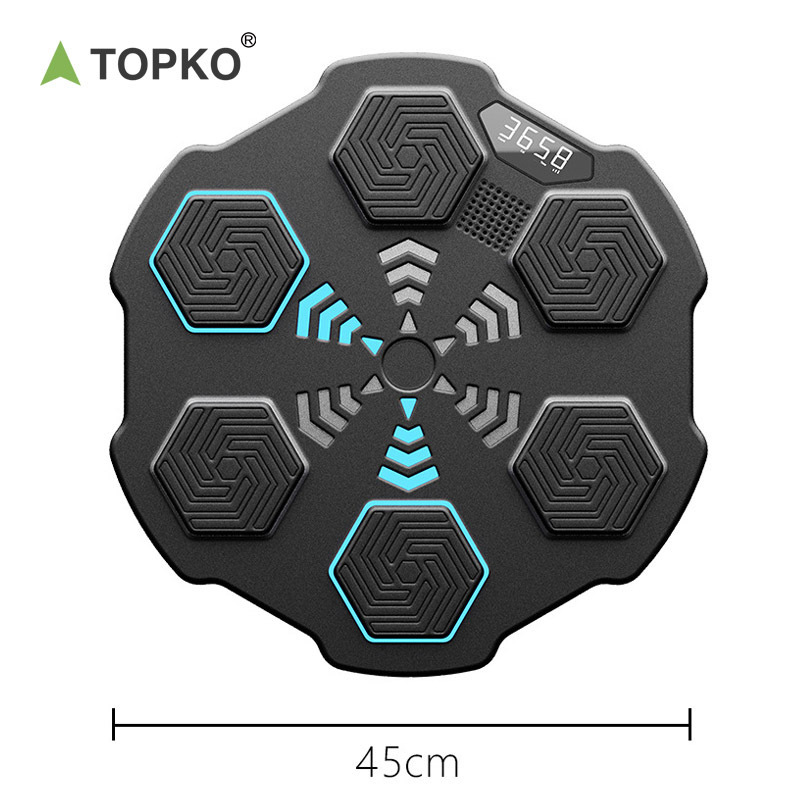 TOPKO Intelligent Music Boxing Machine with LED Wall Target Light Training Equipment for Boxing Gym