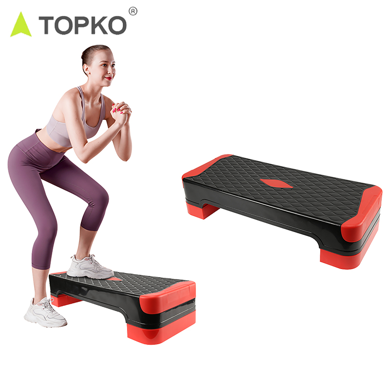 TOPKO Aerobic Stepper Custom Logo Home Gym Fitness Equipment Adjustable Stepper