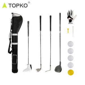 TOPKO Adult Golf Club Set Male and female beginners practice Golf Clubs Complete set with golf bag and gloves