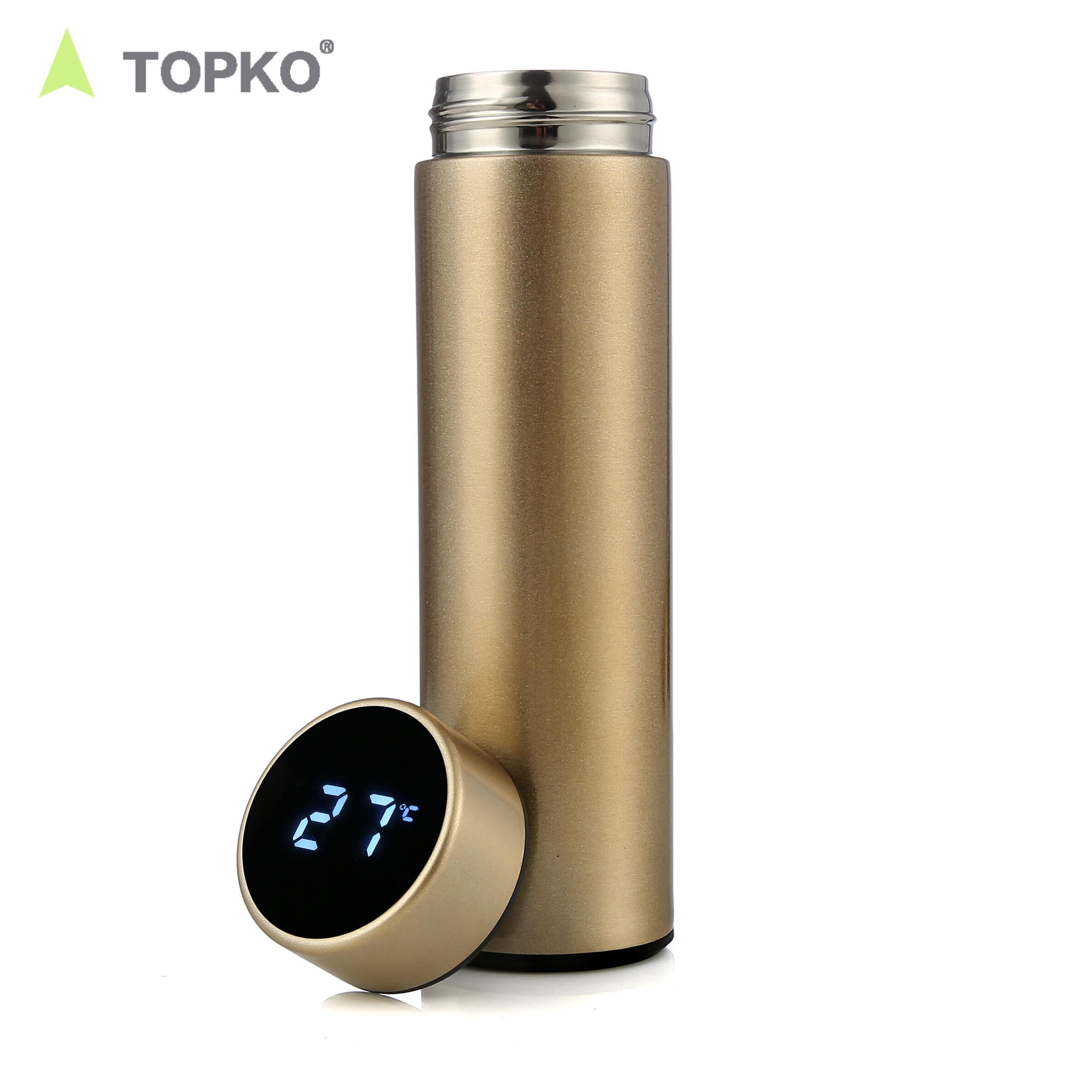 TOPKO smart water bottle stainless steel water bottle LED temperature display vacuum flask