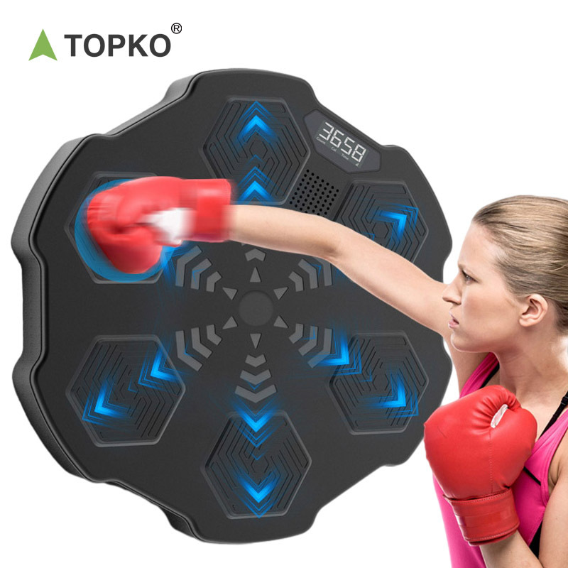 TOPKO Intelligent Music Boxing Machine with LED Wall Target Light Training Equipment for Boxing Gym