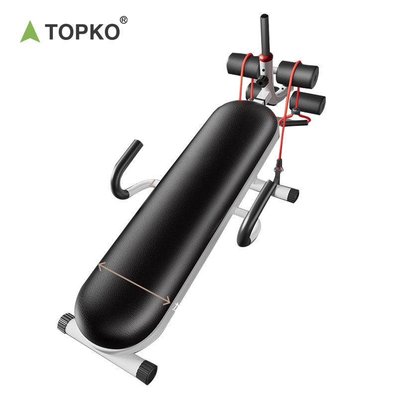 TOPKO Sit Up Bench Muscle Exercise Gym Equipment Ab Chair Fitness Training Bench Bodybuilding Exercise Bench