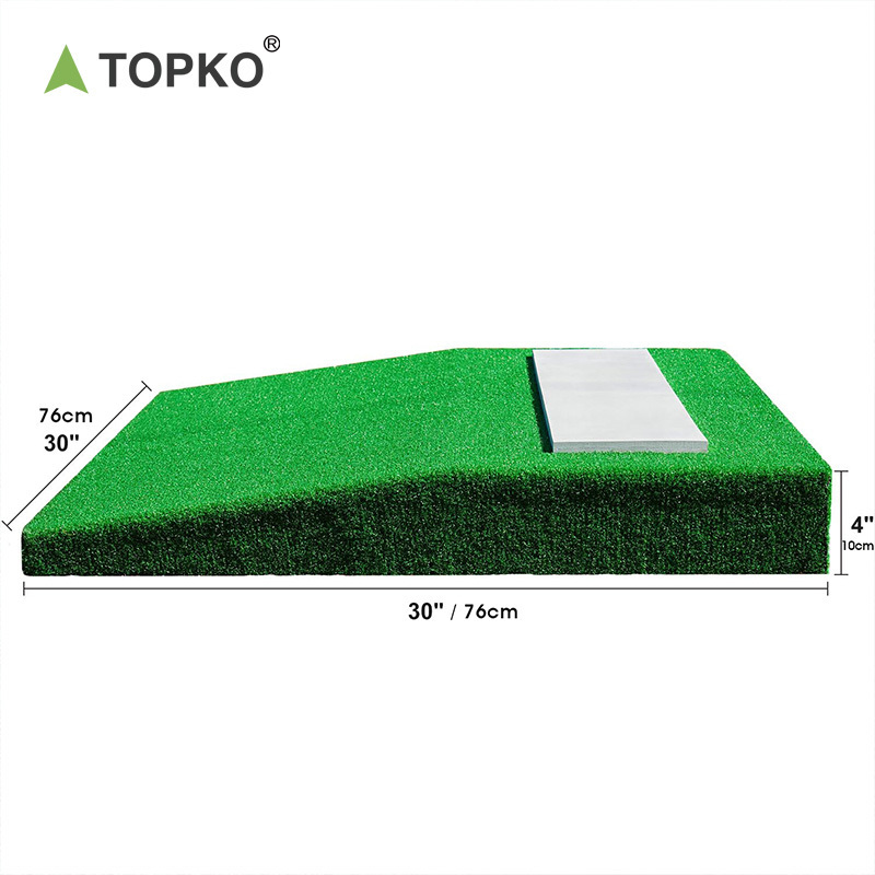 TOPKO High Quality Indoor & Outdoor Portable Baseball Pitching Mound for Baseball Pitcher Wood Baseball Mound