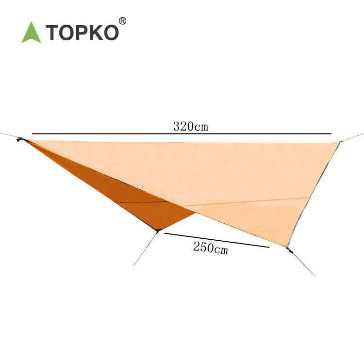 TOPKO Hot Selling OEM Portable Sunscreen Floor Mat Waterproof awning fabric Canopy Awning tent