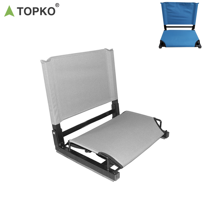 TOPKO High Quality Folding Stadium Seat Outdoor Portable Bleacher Chairs Stadium Seats Outdoor Folding Stadium Seating