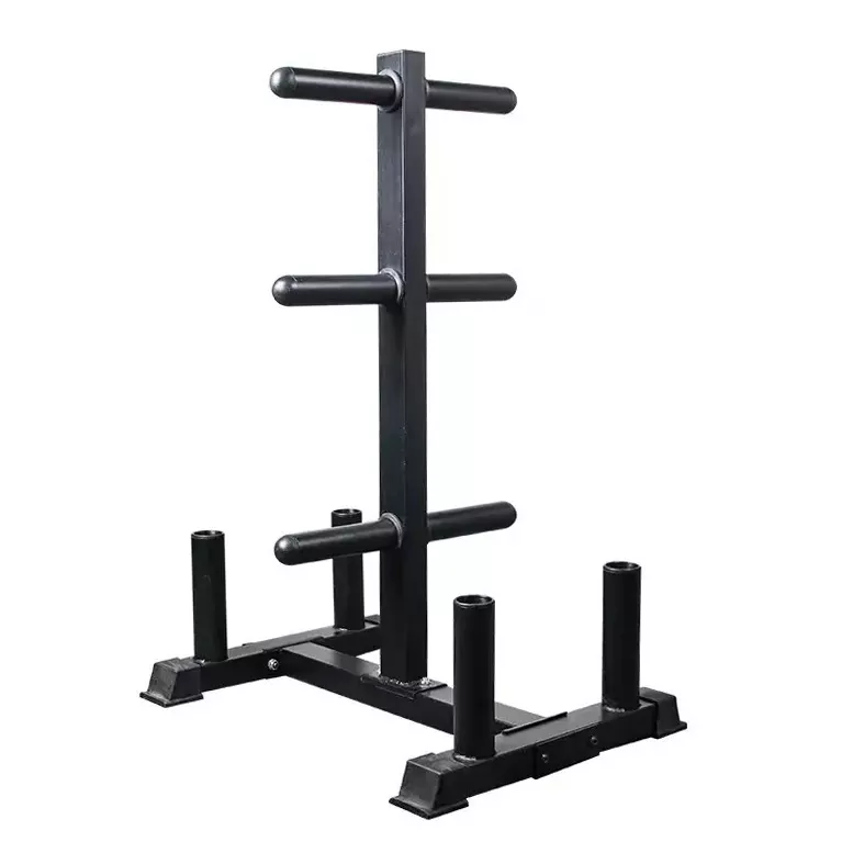 gym equipment Bumper Plate loaded Storage Shelf weight plate rack