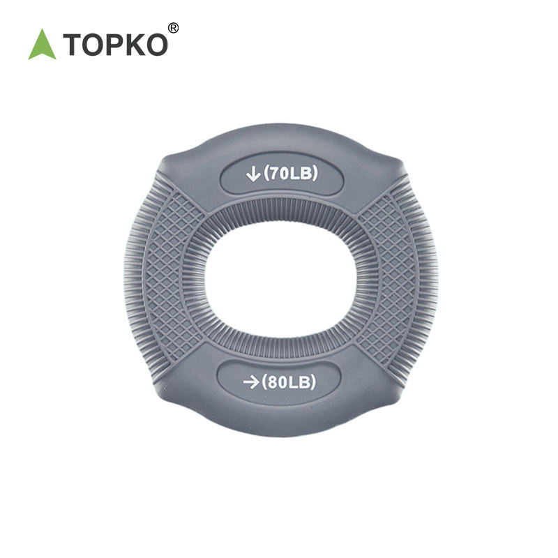 TOPKO Stocked Silicone Hand Grip Ring  Anti slip  Hand Grip for Wrist Trainer Exercise