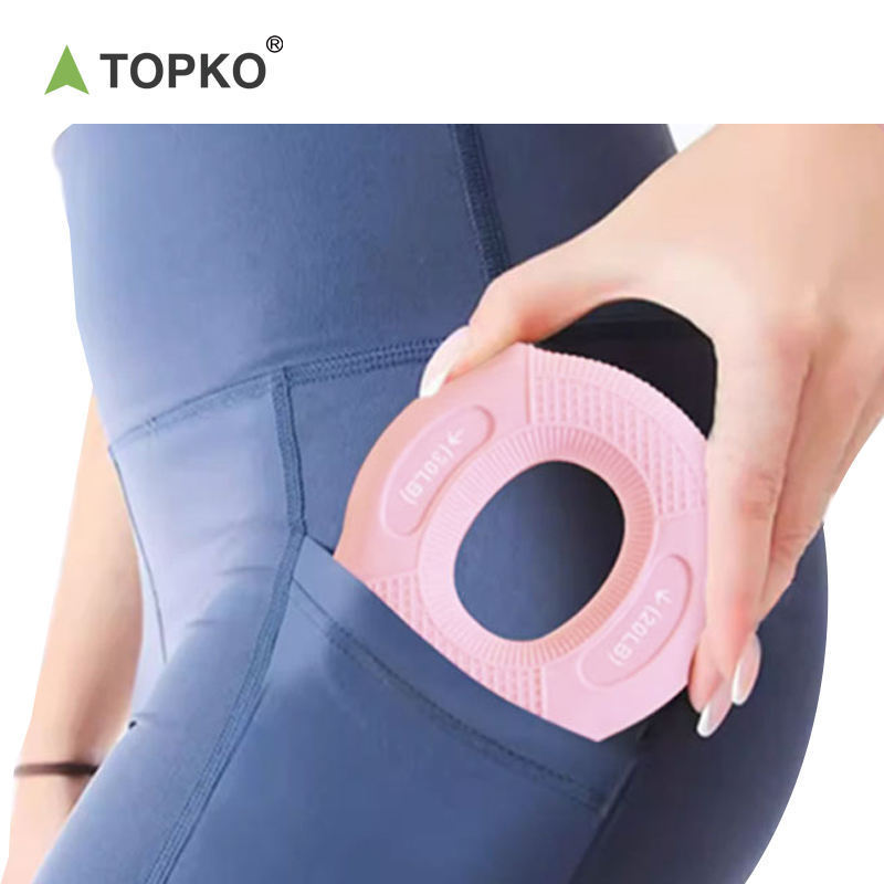 TOPKO Stocked Silicone Hand Grip Ring  Anti slip  Hand Grip for Wrist Trainer Exercise