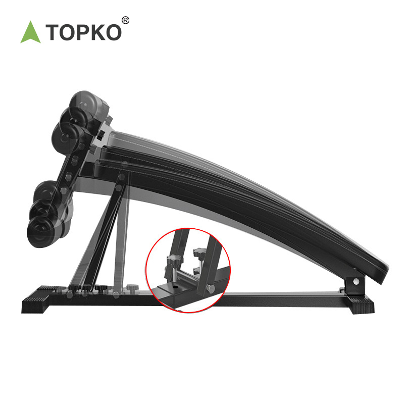 TOPKO Multi Function Bench Fitness Equipment Portable Sit Up Bench Bodybuilding Home Gym Exercise Supine Bench