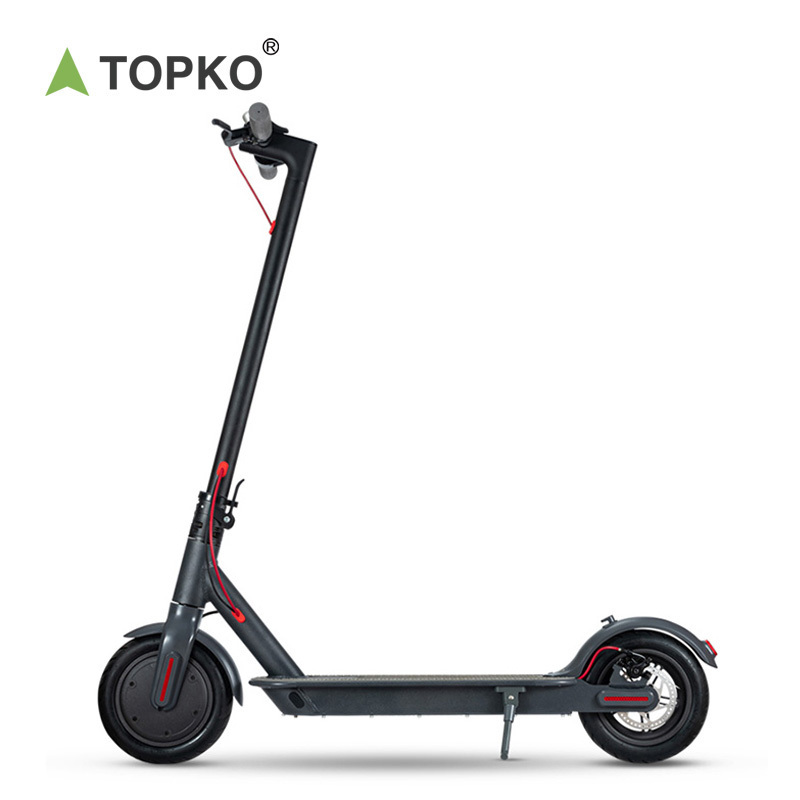 TOPKO 350w off road foldable two wheels powerful adult electric mobility kick scooters two wheel scooter electric for sale