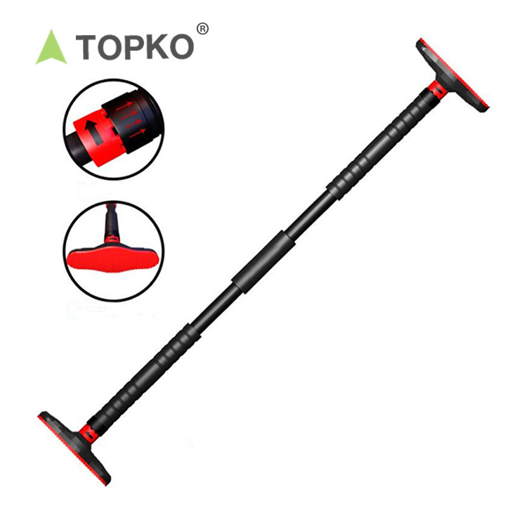 TOPKO fitness equipment home adjustable wall doorway door pull up bar