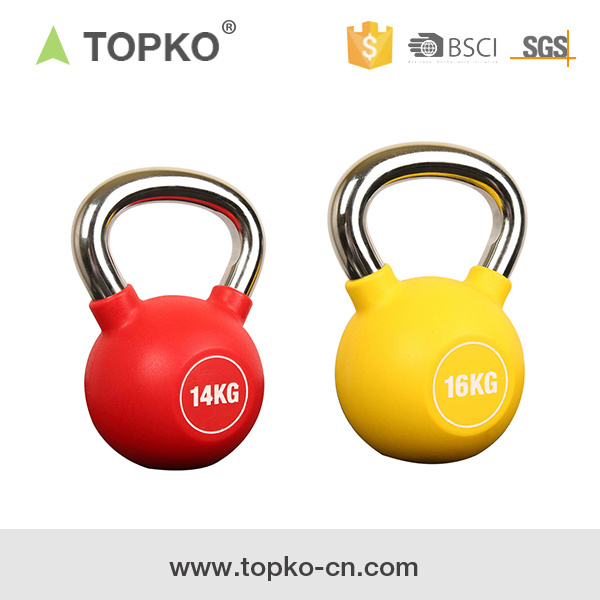 TOPKO Hot Selling More Color 4KG 8KG Kettbell Home Use Gym e-coated kettlebell