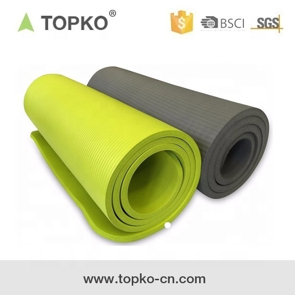 TOPKO NBR Material Hot sale 10mm 15mm 20mm NBR home use Exercise Fitness Yoga Mat