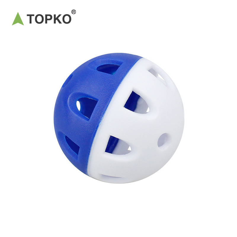 TOPKO colorful Plastic 26 holes Hollow Golf Practice gift Balls and toy golf ball for kids