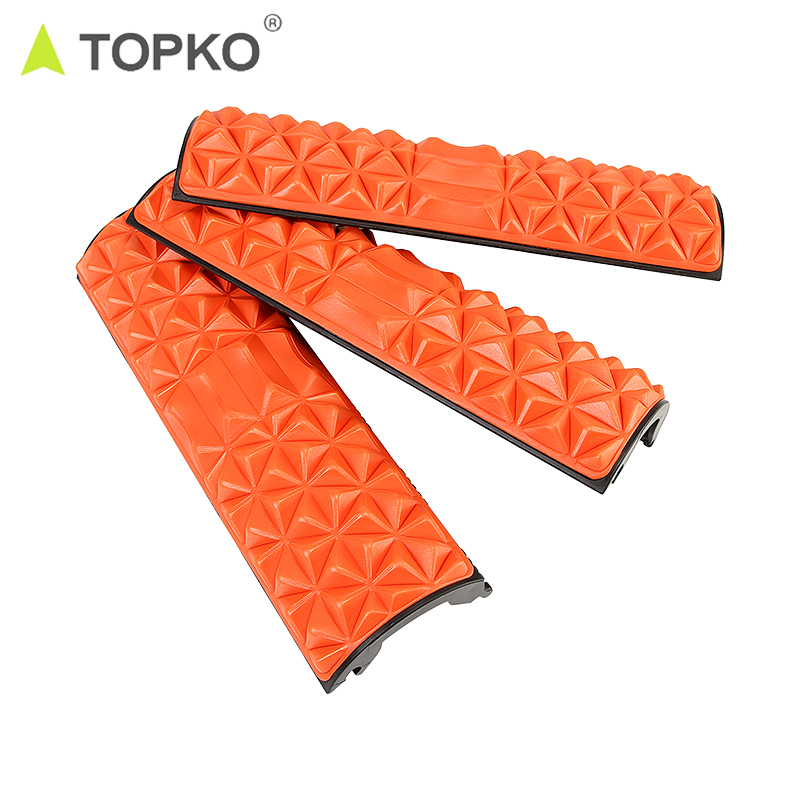 TOPKO wholesale custom logo workout physical therapy deep tissue massage fitness EVA 43*14 CM hollow foam roller