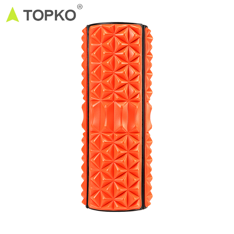 TOPKO wholesale custom logo workout physical therapy deep tissue massage fitness EVA 43*14 CM hollow foam roller