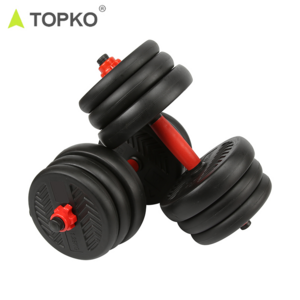 TOPKO 10kg Dumbbell Kettlebell Barbell Set Fitness Equipment Gym Weights Set For Body Building Adjustable Dumbbell Set