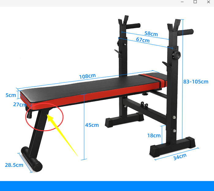 TOPKO Wholesale Weight Lifting Rack For Bench Press Set  For Muscle Men