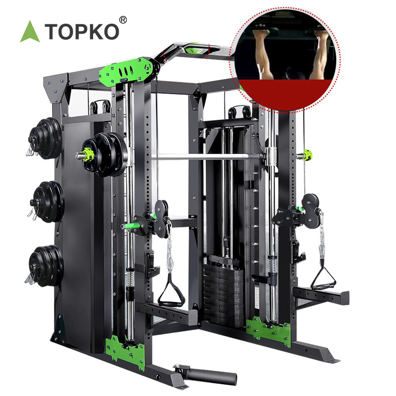 TOPKO High Quality Steel Smith Machine Fitness Bodybuilding Equipment Multifunctional Power Rack Smith Machine