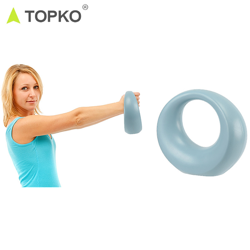 TOPKO new design home use fitness gym equipment pp cement kettlebell sport weightlifting grip pesa rusa kettlebell