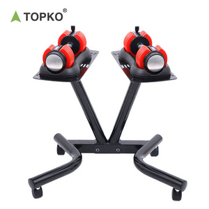 TOPKO High Quality Steel Frame Adjustable Dumbbell Holder Bracket for Dumbbell Rack Home Weight Gym Dumbbell Rack