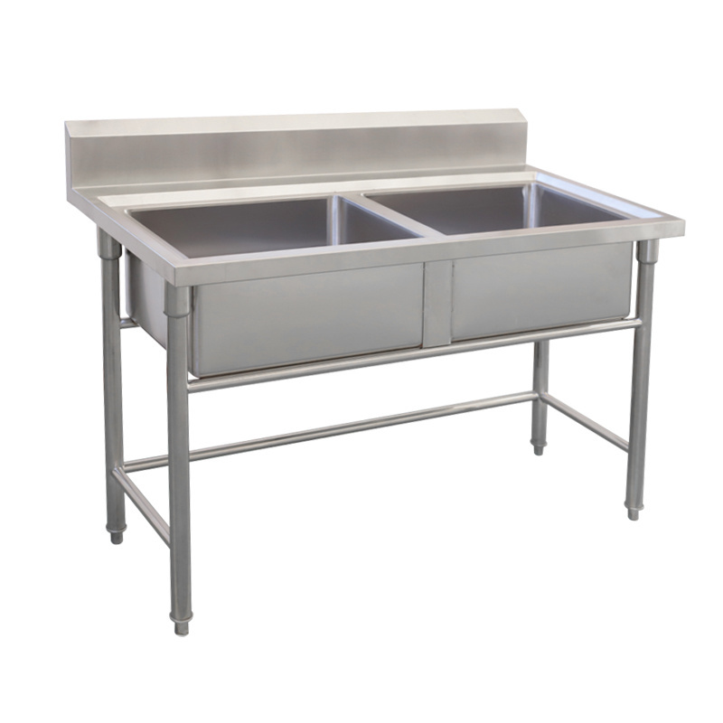 Industrial Stainless steel double sink commercial kitchen sink high quality kitchen sink