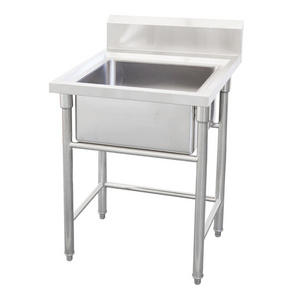 Free Standing kitchen sink High Quality 1 Compartment  restaurant Handmade Sink