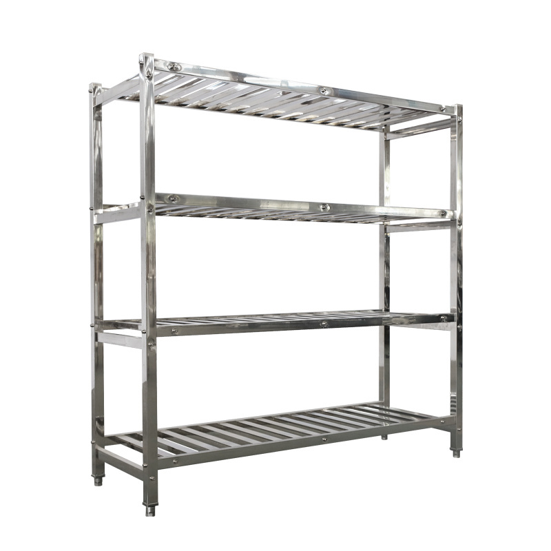 Adjustable Shelf Design restaurant Rack Stainless Steel Shelving kitchen Storage Shelf