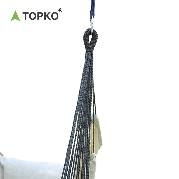 TOPKO Indoor Bedroom Rocking Chair Tassel Hanging Chair  Outdoor Adult Child Relaxation Hammock Camping Chair