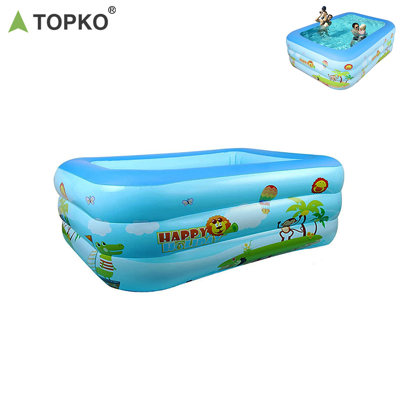 TOPKO High Quality Portable PVC Inflatable Children's Swimming Pool for Kids and Adults indoor Swimming Pool