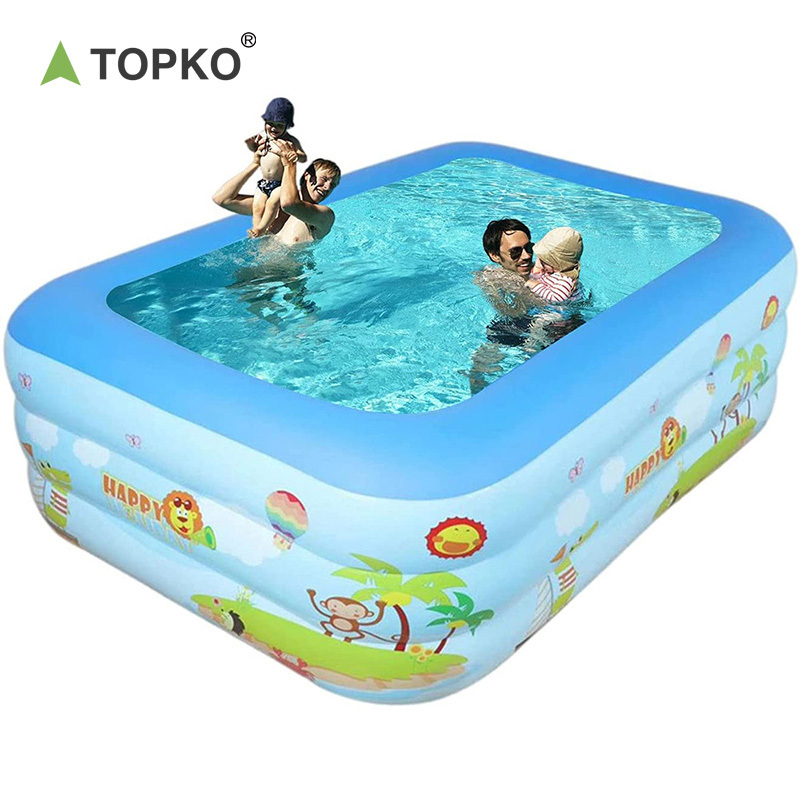 TOPKO High Quality Portable PVC Inflatable Children's Swimming Pool for Kids and Adults indoor Swimming Pool