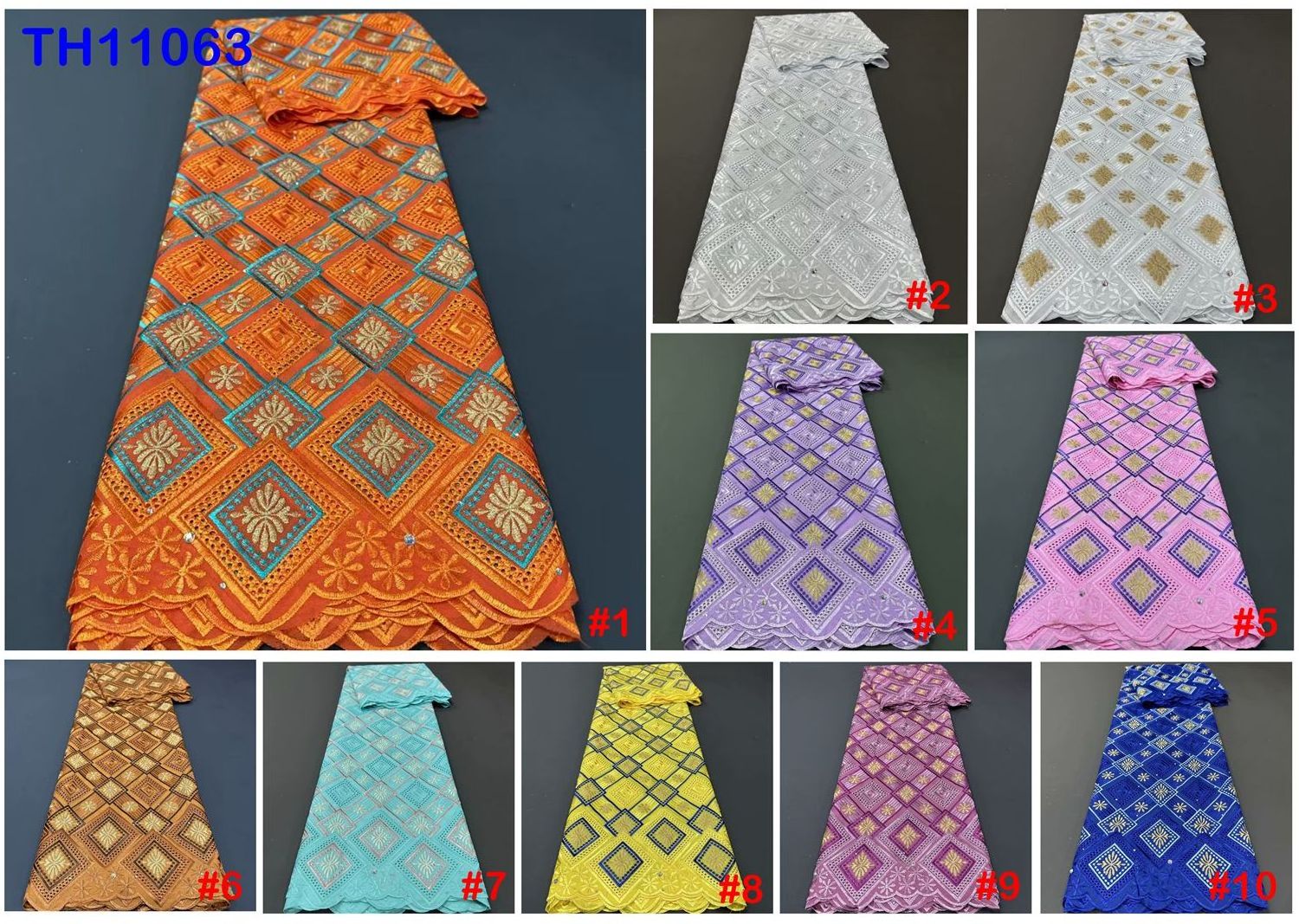 2019 Latest Nigeria Swiss Cotton Set High Quality Swiss Voile Laces African Cotton Fabrics