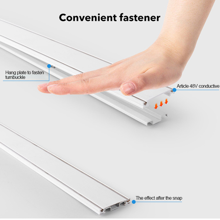 DGLUX Hot Selling Surface Mounted Linear Track Light 48v Ultra-thin Led Magnetic Track Light