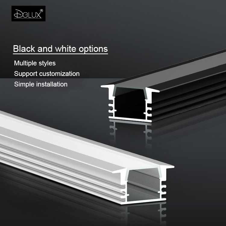 DGLUX Gypsum Drywall Aluminum Profile Plasterboards White Covers LED Profile for LED Linear Strip