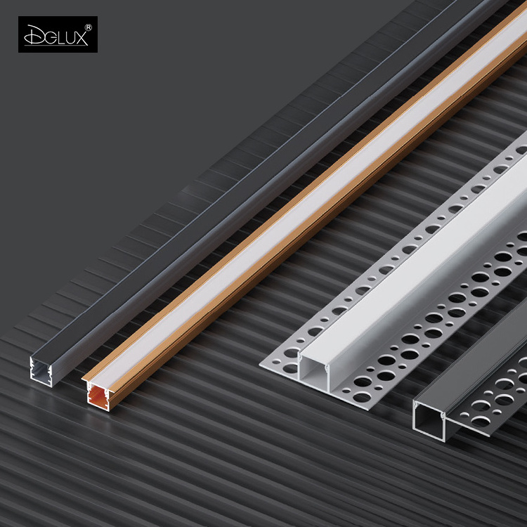 DGLUX LED Aluminum Profile Art Downlight Indirect Lighting Cove Drywall Plaster Architecture Recessed Linear Light